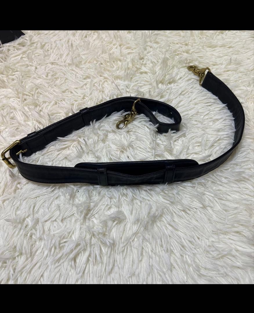 【良品】オールドコーチ ボストンバッグ 2way レザー ドイツホック ブラック