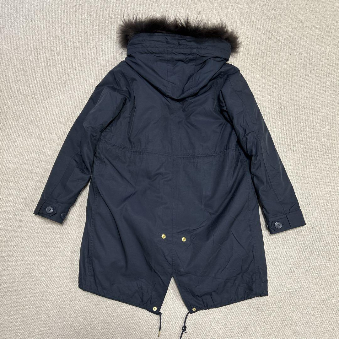 美品❣️IENA モッズコート アウター ネイビー ライナー付き 紺 36 S