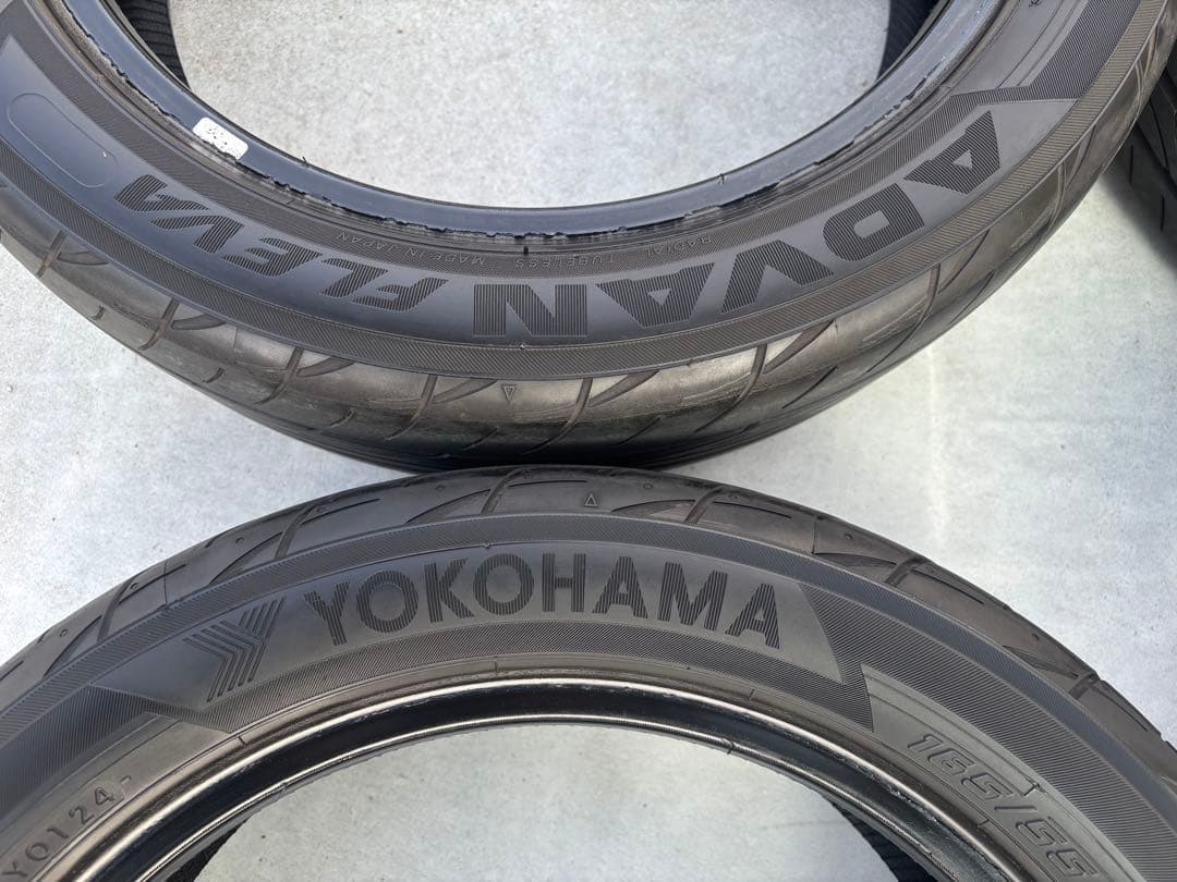 バリ山 24年製 ヨコハマ ADVAN FLEVA 165/55r15 4本