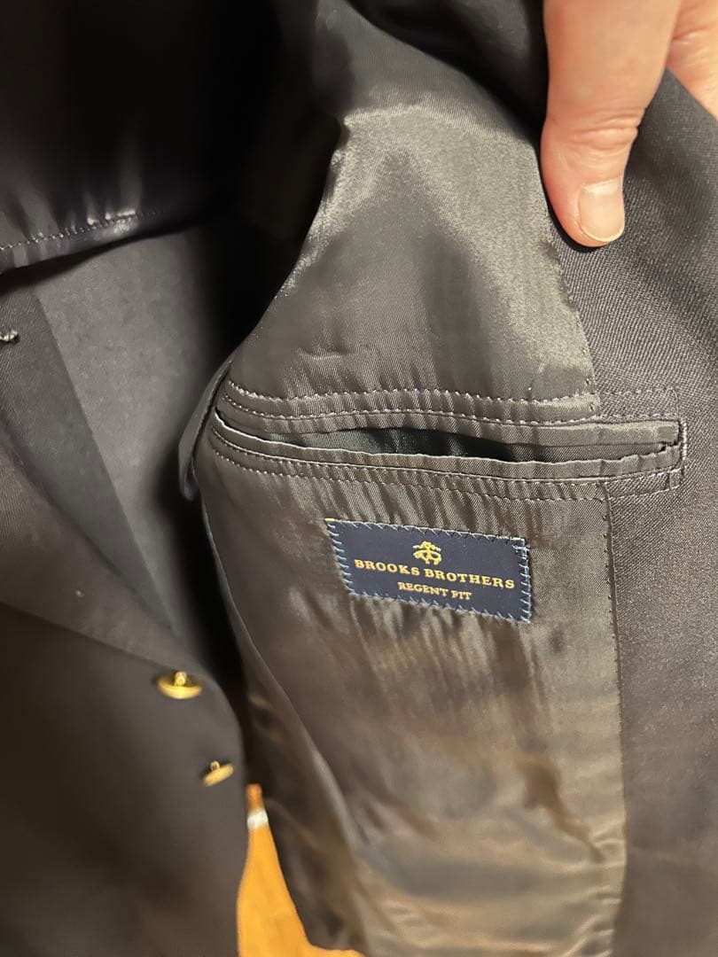 【美品】ブルックスブラザーズ 紺ブレ　38SHT