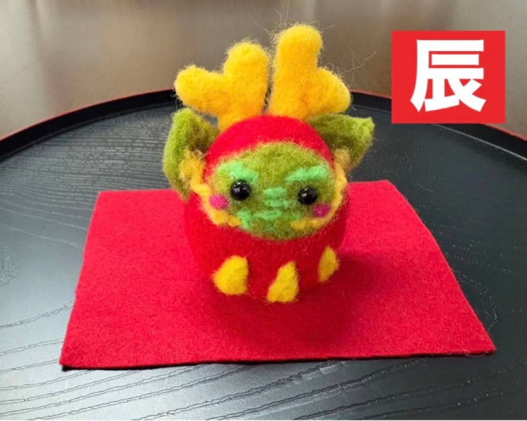 干支ダルマの置物飾り【十二支セット】（羊毛フェルトハンドメイド）