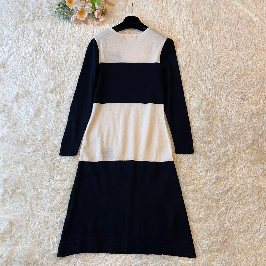 M'S GRACY 2020年 フラワー ニット ワンピース ブラック 40